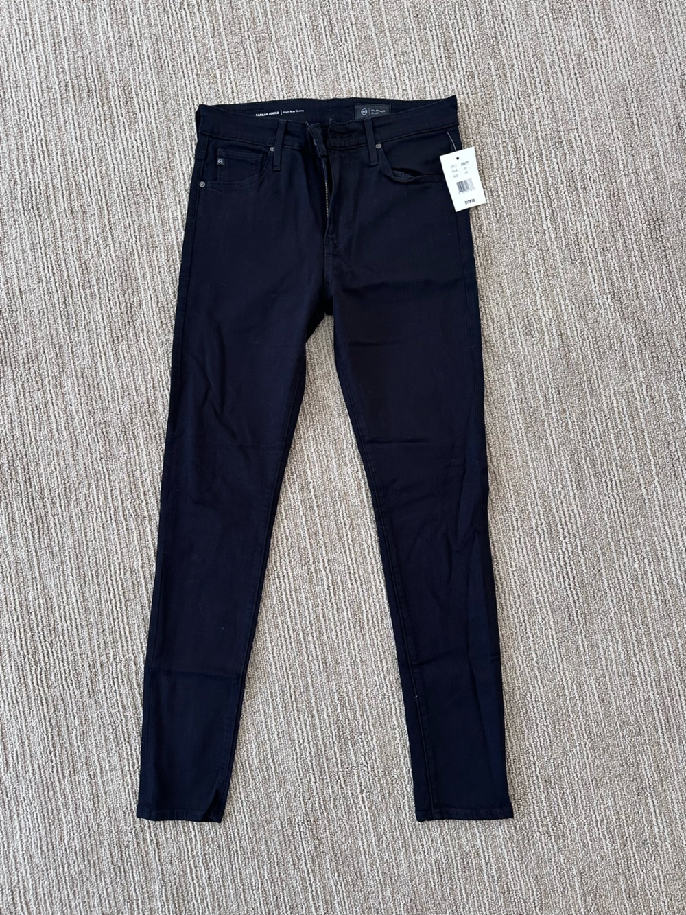 NWT AG Black Stretch Skinny Jeans - size 27